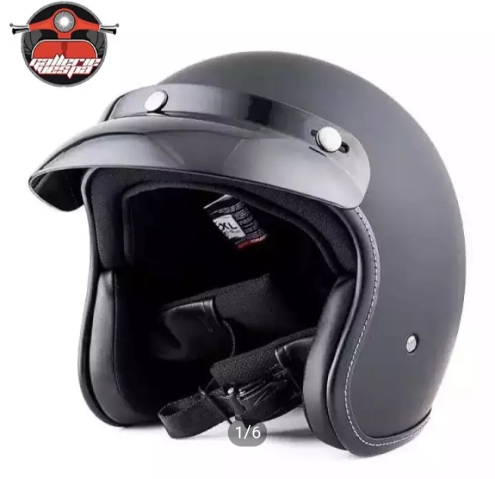 JYT Open Face ABS Helmet Matte/Glossy Black Price in bd