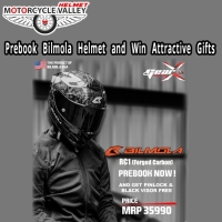 Prebook Bilmola Helmet and Win Attractive Gifts