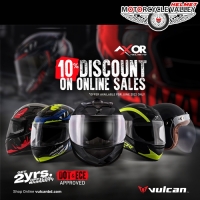Vulcan Lifestyle Giving 10% Flat Discount on Axor Helmets