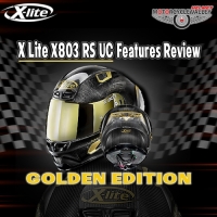X Lite X803 RS UC GOLDEN EDITION Helmet feature review