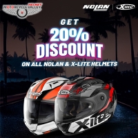 20%off on all Models of X Lite and Nolan Helmets May 2023