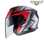 TORQ Xtreet Helmets-Glossy Red-Black