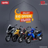 30,000 Taka Off on Aprilia Bike in this Eid