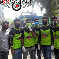 Bikers of Jhalakathi took initiatives to prevent corona infection
