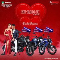 Celebrate this February with 10000 Taka Cashback on Yamaha