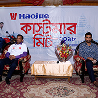 Haojue customer meet with Tamim Iqbal in Rajshahi