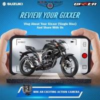 Win an Action Camera By Reviewing Your Suzuki Gixxer