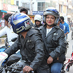 Tourist couple visited MotorcycleValley office